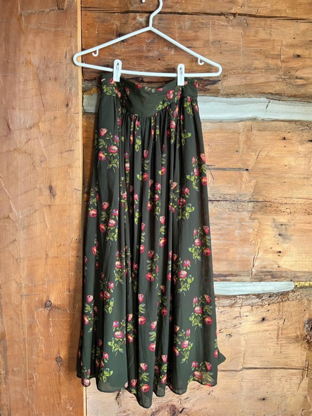 Jcrew floral midi skirt